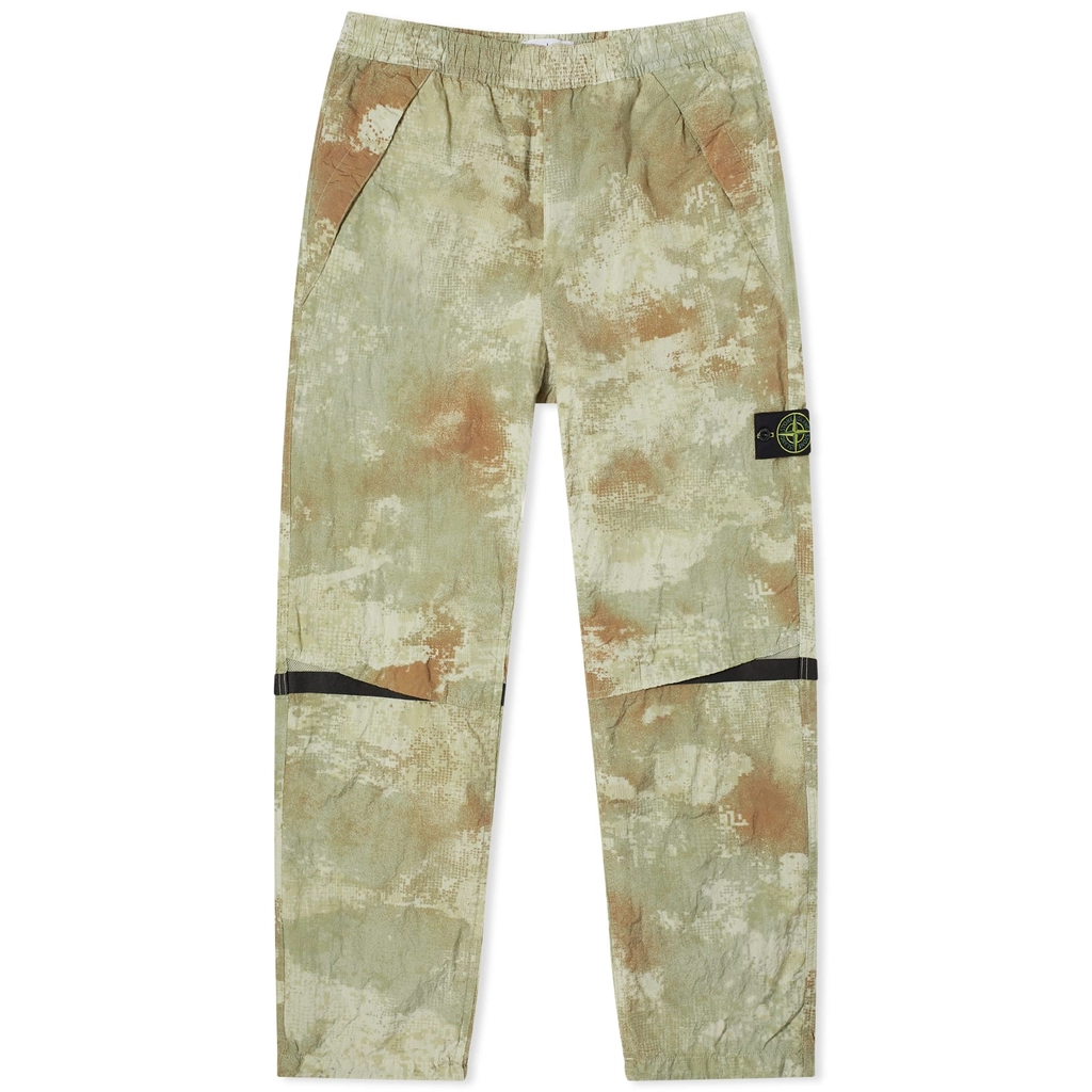 Stone Island Men's Grid Camo Pants Natural Beige